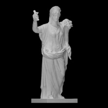 statue deified empress livia scan goddess sculpture woman worship 3d print model - Mito3D