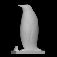 pinguino giocattoli Giochi animale scultura alluminio 3d print model - Mito3D