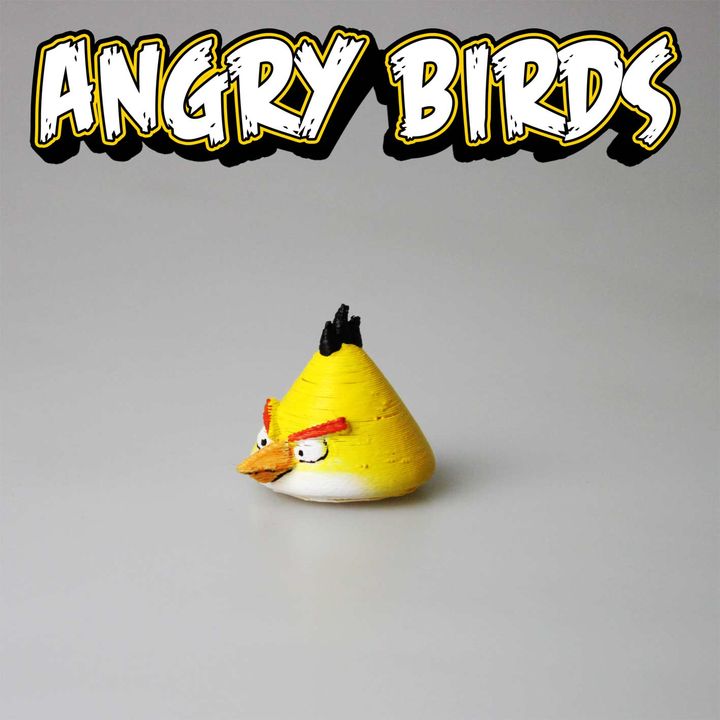 chuck angry birds Spielzeug Spiele iphone app mac samsung videogame Vögel böse angrybirds 3D print model - Mito3D