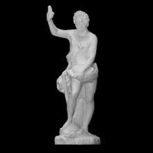 Statue Poseidon Delphin Scan Zahl Skulptur männlich 3d print model - Mito3D