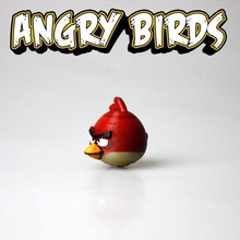 rot angry birds Spielzeug Spiele iphone app mac samsung videogame Vögel böse angrybirds 3d print model - Mito3D