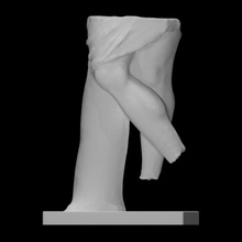 Statue Scan uralt Skulptur Marmor männlich Beine 3d print model - Mito3D