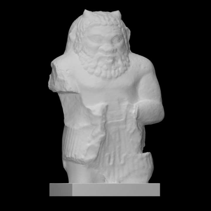 statua egiziano Dio essere s scansione scultura culto 3D print model - Mito3D