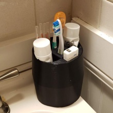 cepillo dientes pegar soporte accesibilidad pasta dental baño 3d print model - Mito3D