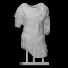 torse romain militaire commandant analyse sculpture soldat statue marbre 3d print model - Mito3D