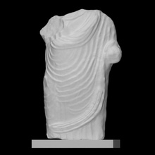 torso male statue scan sculpture drappery 3d print model - Mito3D