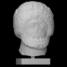 cabeça Zeus Lauranious Varredura Deus retrato escultura estátua adoração calcário 3d print model - Mito3D