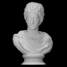 romano mármol head portrait joven mercancía escanear cabeza retrato escultura estatua emperador Aurelius 3d print model - Mito3D