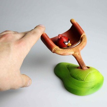 fronde oiseaux colère jouets jeux app jeu arme feu lance pierre jouet vidéo angrybirds 3d print model - Mito3D