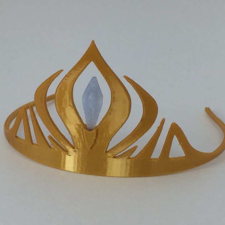 frío hielo tiara corona joya mago princesa joyería 3D print model - Mito3D