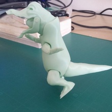 coccodrillo animale giocattolo articolato animato action figure 3d print model - Mito3D
