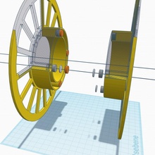 filament support magnet 210x30 spool 3d print model - Mito3D