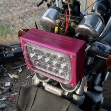 LED motocicleta faro montar 3d print model - Mito3D