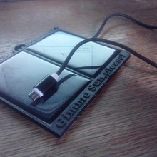 portátil solar carregador caso bainha aparelhos eletrônicos 3d print model - Mito3D