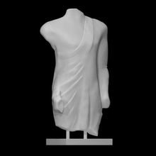 torso male votary scan sculpture limestone 3d print model - Mito3D