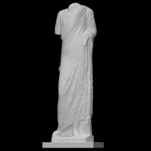 statue jeunesse analyse sculpture calcaire Masculin kouros 3d print model - Mito3D