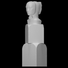 Stimmung Scan Säule Gesicht modern Skulptur abstrakt Metapher 3d print model - Mito3D
