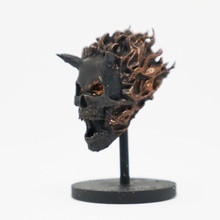 calavera llamas miniatura mesa cráneo fuego d dnd 3d print model - Mito3D