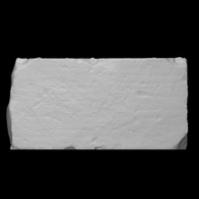 pedra fragmento inscrição Varredura antigo decorativo alívio 3d print model - Mito3D