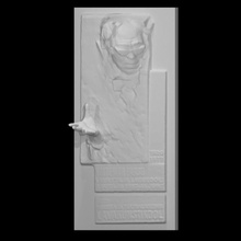 Denkmal Linderung Skulptur Voldemar Panso Scan Bronze Granit Darsteller bare relief 3d print model - Mito3D