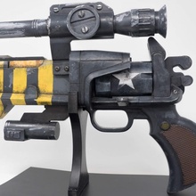 Duplo penetrante despenteado Harold traje jogos arma fogo armas pistola suporte videogames cosplay adereços revólver borderlands caixa velocidade 3d print model - Mito3D