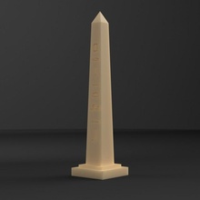 egyptian obelisk education egypt history geography monument stem hieroglyphics 3d print model - Mito3D