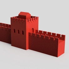 great wall china education architecture building history geography monument stem relic watchtower 3d print model - Mito3D