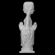 double-faced reliquary bust female saint scan 3d print model - Mito3D