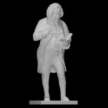 memorial statue samuel johnson scan sculpture bronze church writer 3d print model - Mito3D