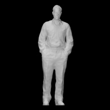 cifras reunión sitio 1 2 escanear figura hombre realista escultura estatua bronce masculino 3d print model - Mito3D