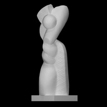 Öz sütun taramak modern heykel 3d print model - Mito3D