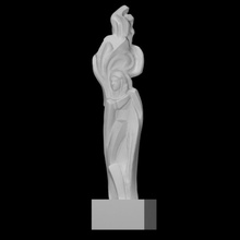 Afrodit ilham perisi Aşk taramak modern heykel sembol mermer Öz 3d print model - Mito3D