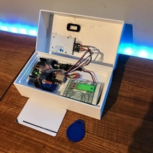 secret rfid iphone boîte arduino moteur tour caché servo planque intelligent ouverture 3d print model - Mito3D