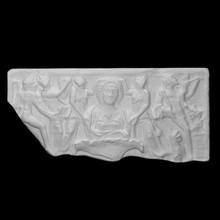 relief portrait procession satyrs maenads thiasus scan ancient mythical marble monument grave funerary 3d print model - Mito3D