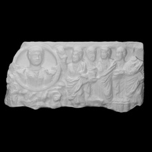sarcofago biblico scene sollievo scansione marmo antico Bibbia scena funerario 3d print model - Mito3D