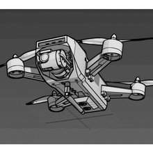 sprank Uçan göz yarış kam gimbal gadget'lar elektronik klon dji kıvılcım 3dwox Sindoh Fixmydrone 3d print model - Mito3D