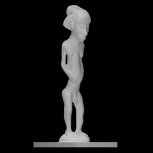 Ahnen Zahl Scan Afrika Carving Skulptur Holz nackt 3d print model - Mito3D