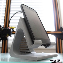 Telefono In piedi titolare supporto Stampa scrivania facile modello semplice desktop caricabatterie stazione tinkercad 3d print model - Mito3D