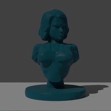 negro viuda busto maravilla zbrush vengadores negra lorca3d escarlata Scarlett Johansson viudanegra 3d print model - Mito3D