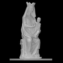 vergine bambino scansione intaglio Gesù scultura legna Bibbia 3d print model - Mito3D