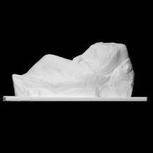 reclining male torso scan figure sculpture statue himation 3d print model - Mito3D