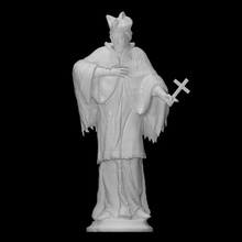 san giovanni nepomuceno saint john nepomuk scan carving cross sculpture statue wood worship 3d print model - Mito3D