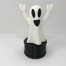animated & illuminated happy ghost garden halloween ultimaker autodesk fusion360 3d print model - Mito3D