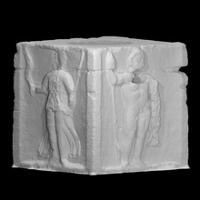 Júpiter coluna base Varredura figura Deus deusa grego mitologia pilar romano escultura têmpora religião arenito 3dprint 3dscan herança cultural musa esculpido 3d print model - Mito3D