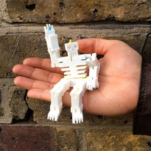 skullston skeleton & garden fun halloween skull toy undead evil dead band rubber cemetery 3d print model - Mito3D