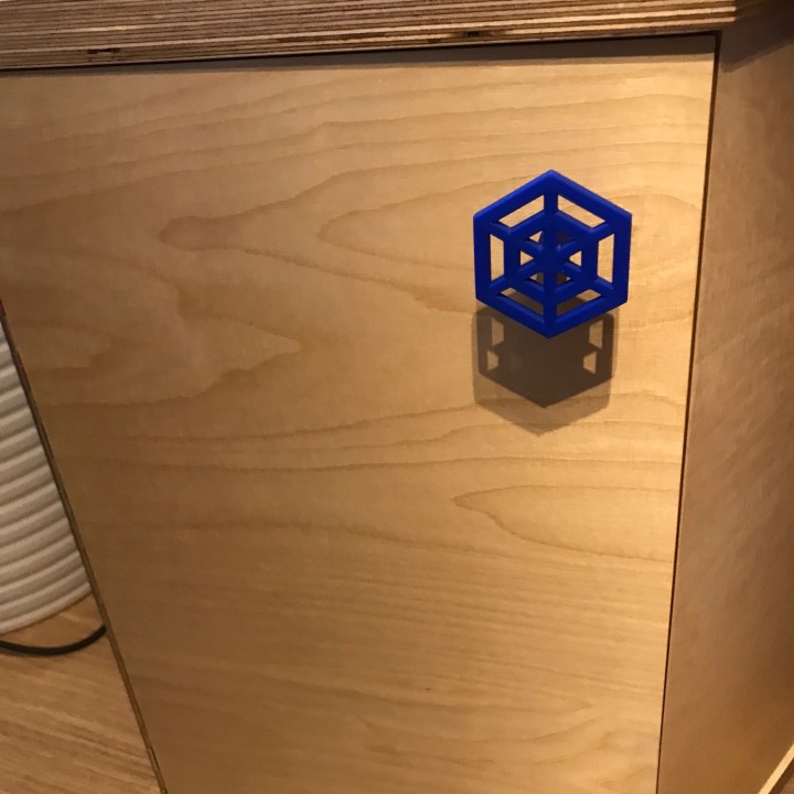 hexagone manipuler porte bouton jardin facile 3D print model - Mito3D