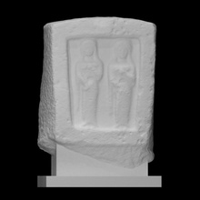 votive relief goddesses scan ancient female figure goddess sculpture marble 3d print model - Mito3D