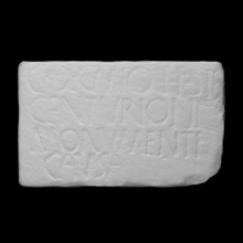 funerary stele roman soldier scan sculpture marble relief inscription 3d print model - Mito3D