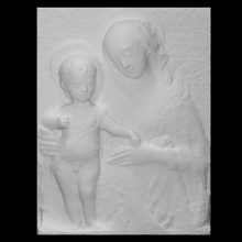 Madone enfant analyse Jésus sculpture marbre Bible Marie soulagement vierge Renaissance 3d print model - Mito3D