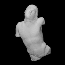 testa torso Partenone scansione antico figura scultura marmo maschio 3d print model - Mito3D